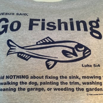 Cloud Nine Kite Shop - "Go Fishing" Shirt, it's in the Bible - Local Services Near Me - Ocean Shores, Washington