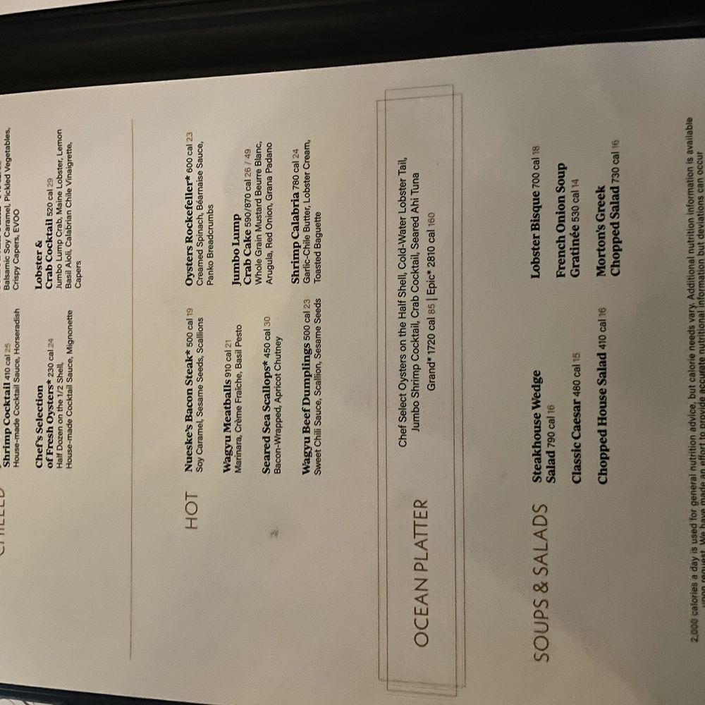 Morton's The Steakhouse - Menu - Steakhouses Near Me - Troy, Michigan Morton's The Steakhouse - Menu - Steakhouses Near Me - Troy, Michigan
