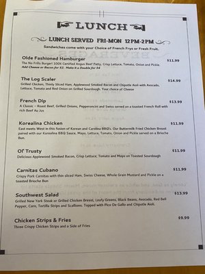 Menu photo 5 White Mountain Cafe McCloud, CA Menu photo 5 White Mountain Cafe McCloud, CA