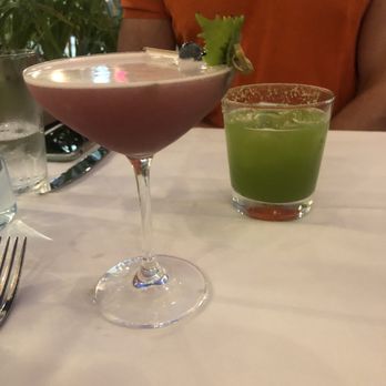 Urban Hearth - Purple Rain and Take On Me cocktails - New American Near Me - Cambridge, Massachusetts