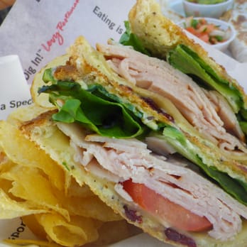 Cathedral Plaza Cafe - a turkey club sandwich with chips - Cafes Near Me - Los Angeles, California Cathedral Plaza Cafe - a turkey club sandwich with chips - Cafes Near Me - Los Angeles, California