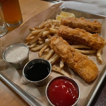 The Hobnob - Tofu battered sticks and fries - New American Near Me - Alameda, California The Hobnob - Tofu battered sticks and fries - New American Near Me - Alameda, California