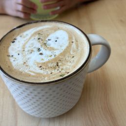 Salted pistachio latte Salted pistachio latte