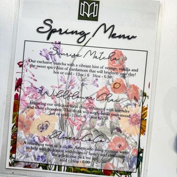 Message Coffee - Spring menu - Coffee & Tea Near Me - High Point, North Carolina