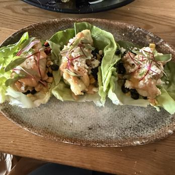 The State - Lettuce cup tempura-wrapped avocado chunks with black beans, corn and spicy aioli sauce. :) - Whiskey Bars Near Me - Monrovia, California The State - Lettuce cup tempura-wrapped avocado chunks with black beans, corn and spicy aioli sauce. :) - Whiskey Bars Near Me - Monrovia, California