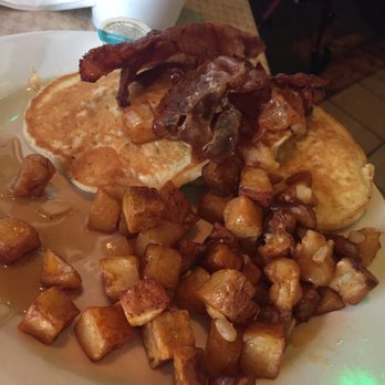 East End Grill - Pancakes and Bacon. It was "fryer bacon". Pancakes were actually very tasty. - American Near Me - Memphis, Tennessee East End Grill - Pancakes and Bacon. It was "fryer bacon". Pancakes were actually very tasty. - American Near Me - Memphis, Tennessee