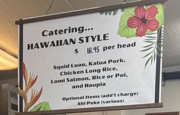 Menu photo 5 Masa & Joyce Okazuya Kaneohe, HI