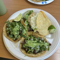 Steak tacos with a chicken Gordita‍