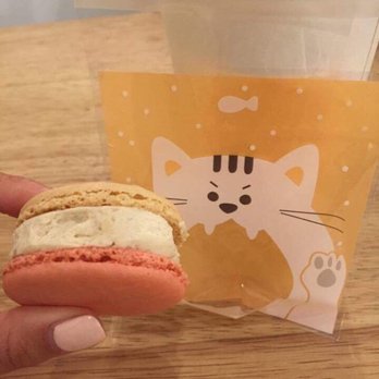 LimeRed Tea House - Cherry blossom macaron - Coffee & Tea Near Me - Boston, Massachusetts