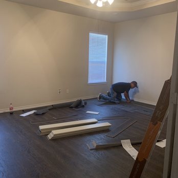 First US Floors - Installation in bedroom - Flooring Near Me - Carrollton, Texas