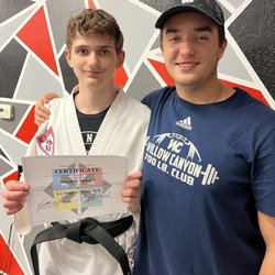Legendary Martial Arts - My youngest after receiving his black-belt.