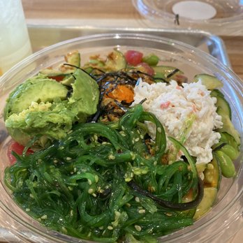 Pokeworks - Spicy Ahi+avocado+Seaweed Salad - Salad Near Me - Austin, Texas Pokeworks - Spicy Ahi+avocado+Seaweed Salad - Salad Near Me - Austin, Texas