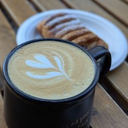OfKors Bakery - Cappuccino and blueberry croissant