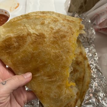 Lola's Kitchen - Cheese quesadilla (only half, they're pretty big!) - Mexican Near Me - Barstow, California