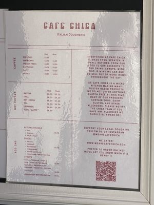 Menu photo 5 Cafe Chica Albuquerque, NM