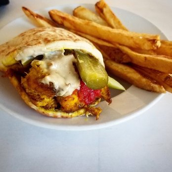 Tal's Hummus - Vegan Chicken Shawarma pita. - Falafel Near Me - New Orleans, Louisiana Tal's Hummus - Vegan Chicken Shawarma pita. - Falafel Near Me - New Orleans, Louisiana