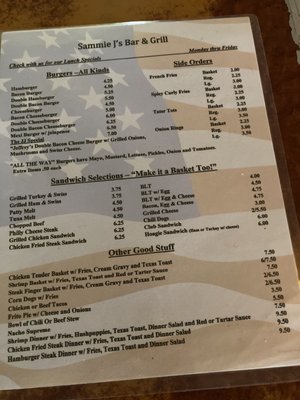 Menu photo 1 Sammie J's Houston, TX Menu photo 1 Sammie J's Houston, TX