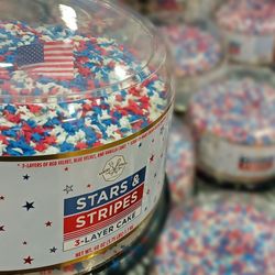 Costco Wholesale - Stars & Stripes 3-Layer Cake at Costco. Just in time for 4th of July celebrations!