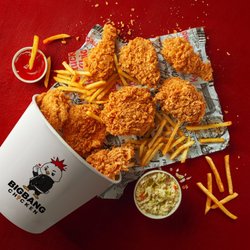 BigBang Chicken - BigBang Chicken - crispy fried chicken and fries.