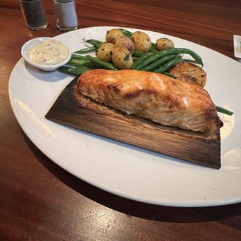 Seasons 52 - Cedar - Plank Roasted Salmon - Seafood Near Me - Tampa, Florida Seasons 52 - Cedar - Plank Roasted Salmon - Seafood Near Me - Tampa, Florida
