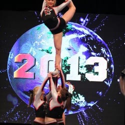 We were honored to win a bid and compete at The Cheerleading Worlds in Orlando, FL in 2012 & 2013.