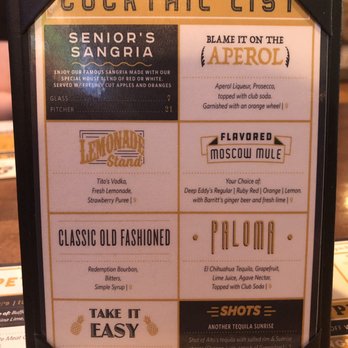 Easy Street - Cocktail menu - Pizza Near Me - Chicago, Illinois