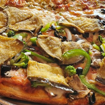 Hometown Pizza II - Eggplant half pizza. We did ask for double (extra) eggplant, but it was still good. - Pizza Near Me - Harwinton, Connecticut Hometown Pizza II - Eggplant half pizza. We did ask for double (extra) eggplant, but it was still good. - Pizza Near Me - Harwinton, Connecticut