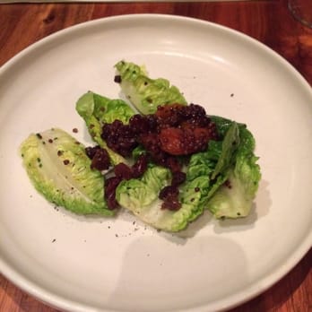 Spoonbar - Gem lettuce, pickled dried fruit, herb + lemon vinaigrette - Seafood Near Me - Healdsburg, California Spoonbar - Gem lettuce, pickled dried fruit, herb + lemon vinaigrette - Seafood Near Me - Healdsburg, California