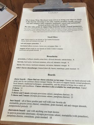 Menu photo 6 Colony Wine Merchant Anaheim, CA