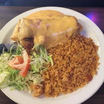 La Mexicana - The Sonora special chimi smothered in queso - Mexican Near Me - Sonora, Texas La Mexicana - The Sonora special chimi smothered in queso - Mexican Near Me - Sonora, Texas