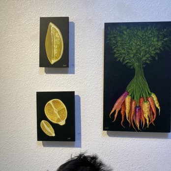 Café Frida Gallery - Life imitates art as my companion's hair achieves maximum carrotness. - Coffee & Tea Near Me - Santa Rosa, California Café Frida Gallery - Life imitates art as my companion's hair achieves maximum carrotness. - Coffee & Tea Near Me - Santa Rosa, California