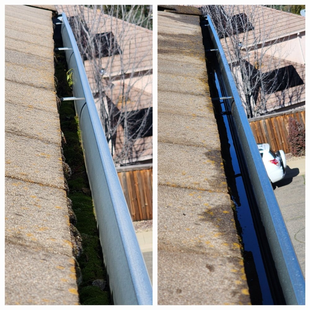 Slide of El Dorado Hills Gutter and Solar Panel Cleaning