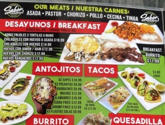 Menu photo 1 Las 3 Katrinas Anaheim, CA
