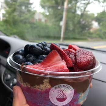 Playa Bowls - Dragonberry pitaya bowl with nutella instead of honey - Acai Bowls Near Me - Englewood, New Jersey Playa Bowls - Dragonberry pitaya bowl with nutella instead of honey - Acai Bowls Near Me - Englewood, New Jersey