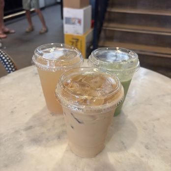 The Pour Choice - Peach Palmer, Iced Vanilla Latte with Oat Milk, and Matcha Latte - Coffee & Tea Near Me - Auburn, California The Pour Choice - Peach Palmer, Iced Vanilla Latte with Oat Milk, and Matcha Latte - Coffee & Tea Near Me - Auburn, California