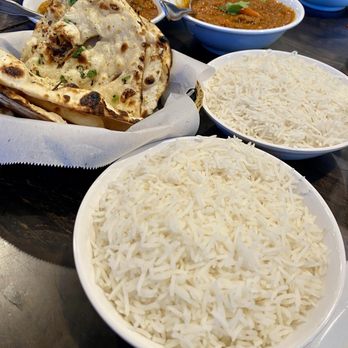Royal Hyderabad - Rice, Garlic Naan - Indian Near Me - Albuquerque, New Mexico