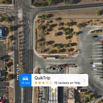 QuikTrip - an aerial view of an intersection - Convenience Stores Near Me - Phoenix, Arizona