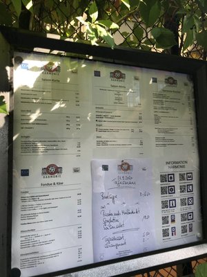 Menu photo 2 Restaurant Harmonie Bern, BE Menu photo 2 Restaurant Harmonie Bern, BE