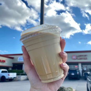 Lamppost Coffee - Quarter sweet Iced Lamba Latte - Coffee & Tea Near Me - Round Rock, Texas