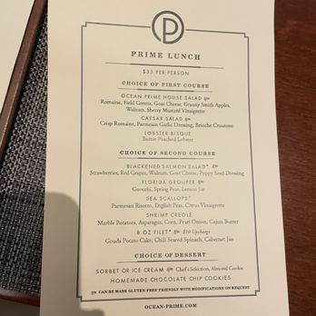 Ocean Prime - Lunch special 8/24 - Seafood Near Me - Troy, Michigan