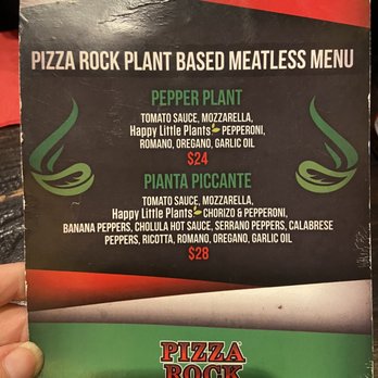 Pizza Rock - Plant Based options - Pizza Near Me - Henderson, Nevada