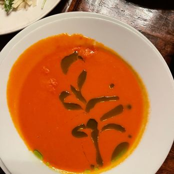 Uva - tomato soup, fava bean salad - Italian Near Me - New York, New York Uva - tomato soup, fava bean salad - Italian Near Me - New York, New York