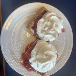Strawberry waffles Strawberry waffles