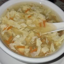Today's special includes egg flower soup