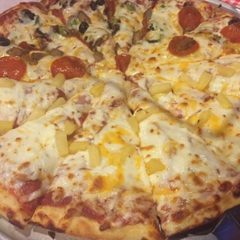C Stop Pizza - Half Hawaiian and half c stop combo - Pizza Near Me - Panguitch, Utah