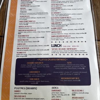 Chicheria Mexican Kitchen - Menu - Mexican Near Me - Atlanta, Georgia Chicheria Mexican Kitchen - Menu - Mexican Near Me - Atlanta, Georgia