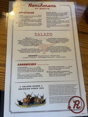 Menu photo 2 Ranchman's by Marty B Ponder, TX Menu photo 2 Ranchman's by Marty B Ponder, TX