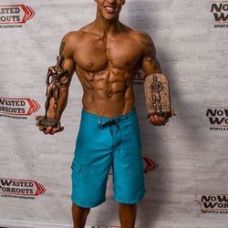 Julie's Airbrush Tan - Shaun Canoy OCB Pro Physique Competitor/Owner of SC Fitness Boot Camp at Black Dog Athletics Gym