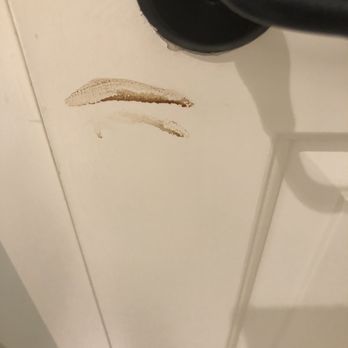 Lake Lawn Resort - Shit on door near handle shows these rooms are NOT being cleaned properly!  This property is highly mismanaged - Resorts Near Me - Delavan, Wisconsin