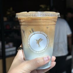 CUP by Blue Hummingbird Coffee - Blue Hummingbird Latte with oat milk